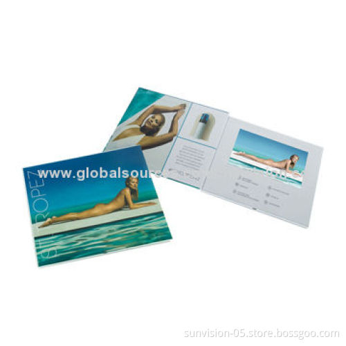 2.4-inch Video Greeting Card with 450mA Li-ion Battery and Speaker
